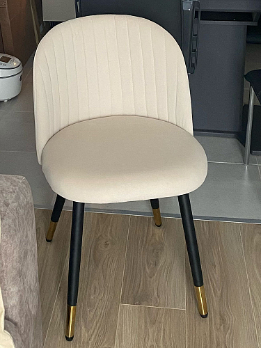 Стул на металлокаркасе Gabi 1 dark gray / black фото покупателя 854