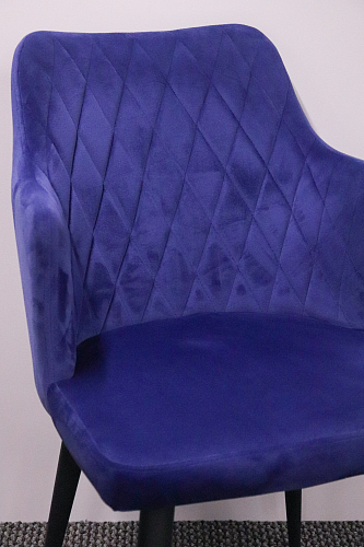 Стул на металлокаркасе Velen dark blue из шоурума 2