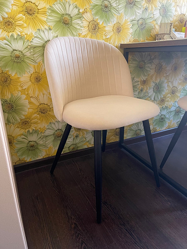 Стул на металлокаркасе Gabi gray / black фото покупателя 244