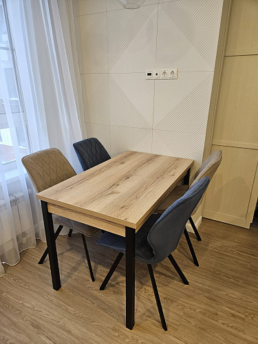 Стол Оригон файерстоун / черный матовый фото покупателя 49