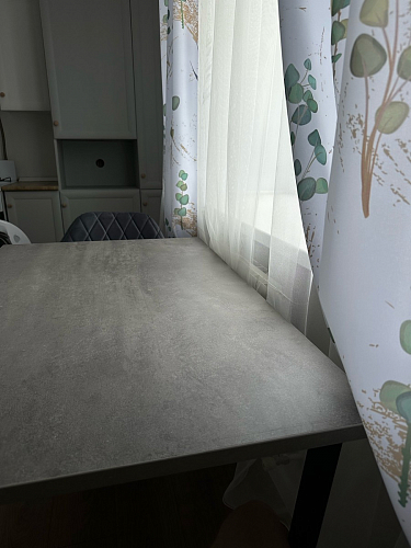 Стол Лота Лофт 140 25 мм черный матовый / бетон фото покупателя 125