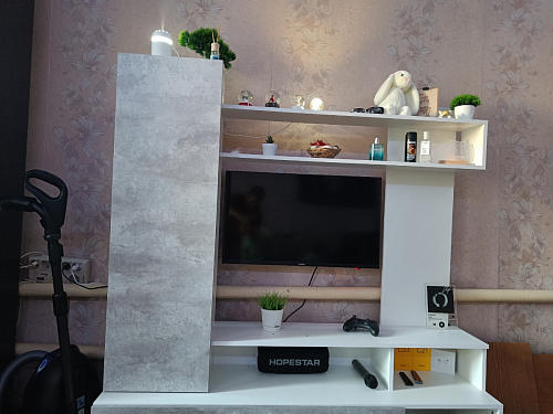 Готовая гостиная Jimenez дуб венге / белый глянец фото покупателя 75