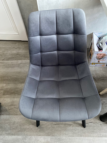 Стул на металлокаркасе Челси велюр коричневый / черный каркас фото покупателя 88