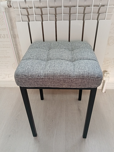 Табурет Байя рогожка графит / черный матовый фото покупателя 5