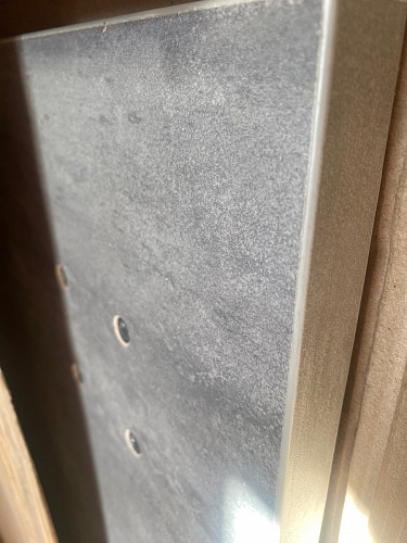 Стол Тринити Лофт 120 32 мм дуб галифакс табако / черный матовый фото покупателя 85