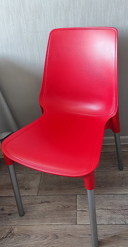 Стул на металлокаркасе Genius/Джениус оранжевый / черный 1 шт фото покупателя 4