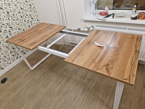 Деревянный стол Лота Лофт 120x75 дуб крафт табачный / черный матовый фото покупателя 568