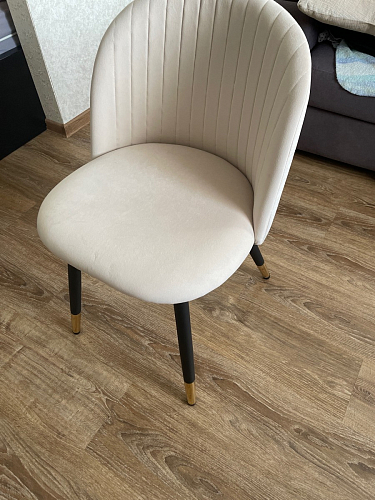 Стул на металлокаркасе Gabi latte / gold / black фото покупателя 419