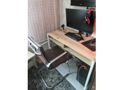 Письменный стол Леон Лофт бетон / черный матовый фото покупателя 6