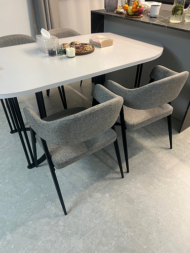 Стул на металлокаркасе Twin серый / черный фото покупателя 9