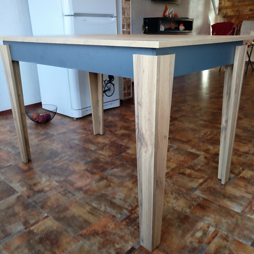 Деревянный стол Алвин дуб вотан / графит фото покупателя 1