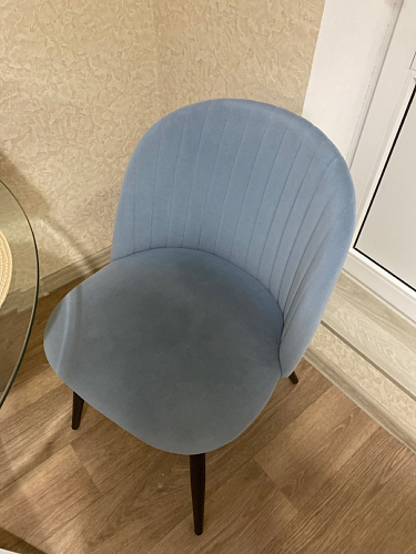 Стул на металлокаркасе Gabi 1 темно-серый / черный фото покупателя 153