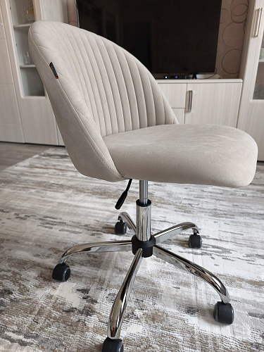 Компьютерное кресло Melody/Мелоди молочное фото покупателя 61