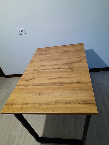 Деревянный стол Лота Лофт 120х75 белый матовый / дуб крафт золотой фото покупателя 653