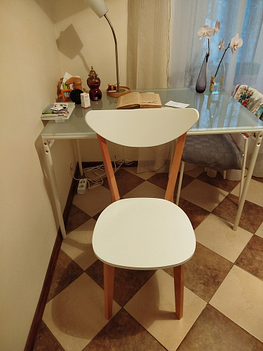 Стул Maxi/Макси белый / натуральный фото покупателя 12