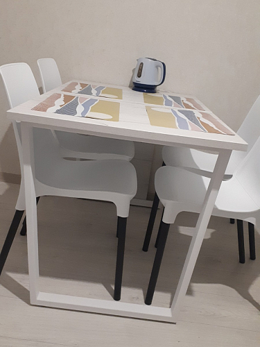 Деревянный стол Лота Лофт 140х80 дуб крафт табачный / черный матовый фото покупателя 344