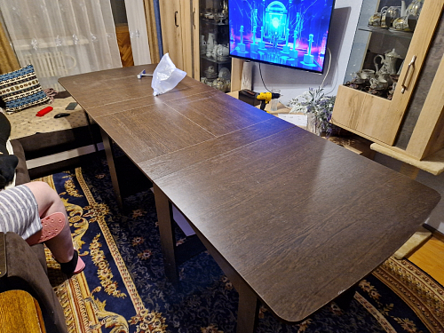 Стол обеденный раздвижной СтК7 венге фото покупателя 194