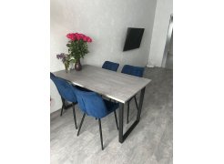 Стол Лота Лофт 140 25 мм юта / белый матовый фото покупателя 887