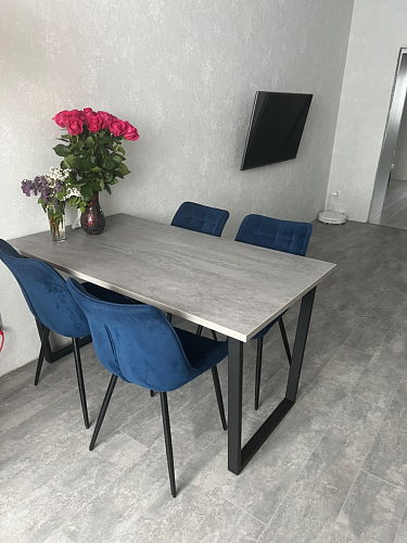 Деревянный стол Лота Лофт 120х75 белый матовый / дуб крафт золотой фото покупателя 887