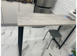 Барная стойка Дилан Лофт 120х40х90 бетон светлый фото покупателя 48