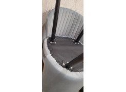 Стул на металлокаркасе Gabi 1 gray / black фото покупателя 736