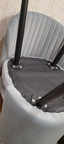 Стул на металлокаркасе Gabi 1 light purple / black фото покупателя 736