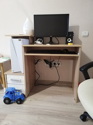 Стол компьютерный Джаз-24 правый венге фото покупателя 111