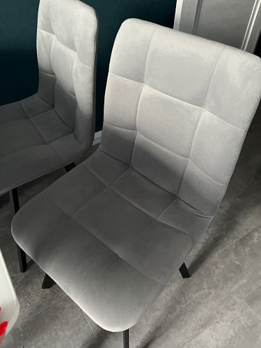 Стул на металлокаркасе Чилли К кирпичный / черный фото покупателя 582