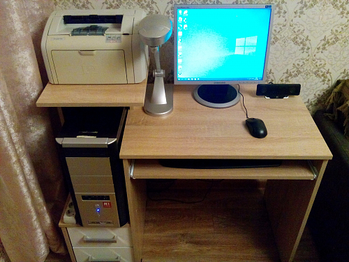 Компьютерный стол Джаз-24 левый венге фото покупателя 154