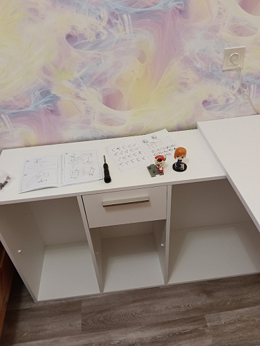 Письменный стол Лайт 03.245F белый гладкий 101 фото покупателя 28