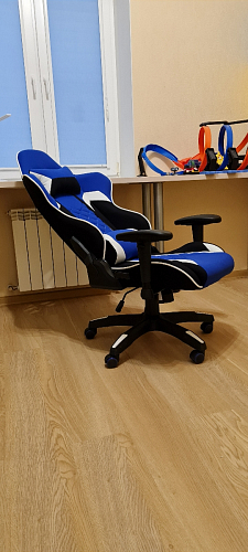 Компьютерное кресло Prime черное / синее фото покупателя 16