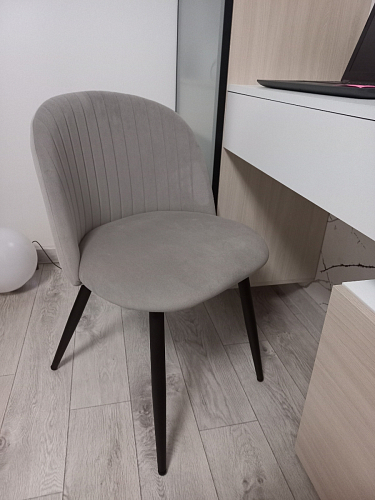 Стул на металлокаркасе Gabi latte / gold / black фото покупателя 500