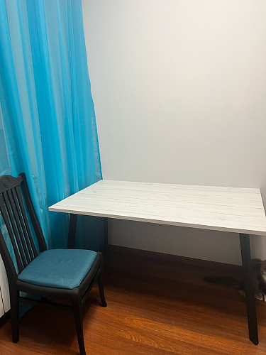 Стол Тринити Лофт 120 32 мм дуб галифакс табако / черный матовый фото покупателя 238