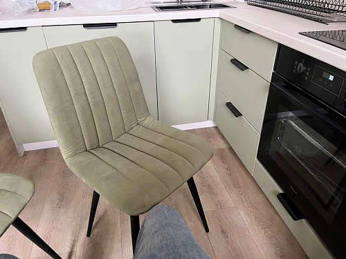 Стул на металлокаркасе Дани темно-серый (zd 995) / черный фото покупателя 38