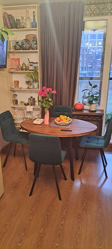 Стул на металлокаркасе Чилли черный / зеленый фото покупателя 973