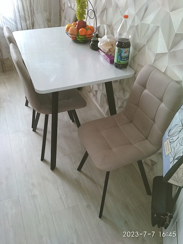 Стул на металлокаркасе Чилли зеленый / белый каркас фото покупателя 617