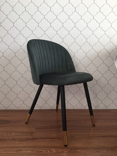 Стул на металлокаркасе Gabi 1 light purple / black / gold фото покупателя 57