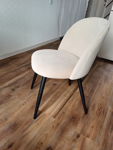 Стул на металлокаркасе Gabi 1 light blue / black / gold фото покупателя 812