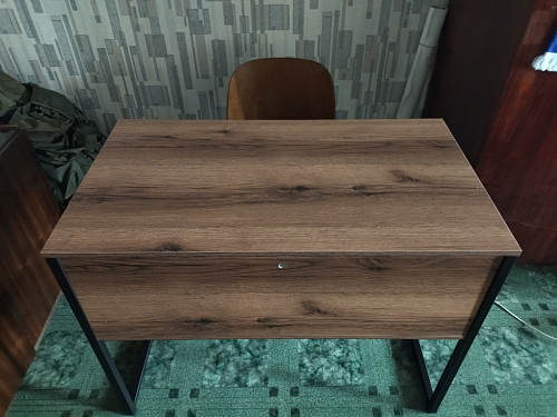 Письменный стол Клер Лофт черный матовый / бетон фото покупателя 47