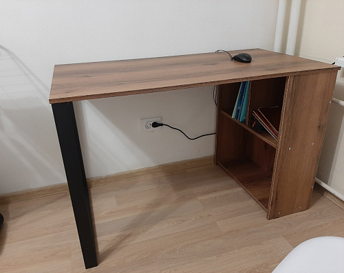 Письменный стол Битти Лофт 116х60х75 креатель / черный матовый фото покупателя 26