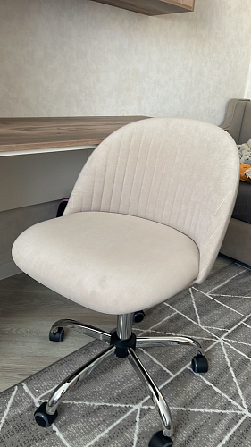 Компьютерное кресло Melody/Мелоди молочное фото покупателя 70