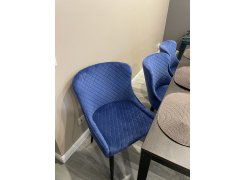 Стул на металлокаркасе Teo light blue / black фото покупателя 3