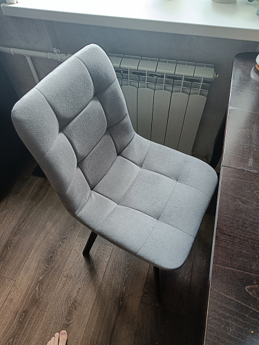 Стул на металлокаркасе Чилли К черный / зеленый фото покупателя 382