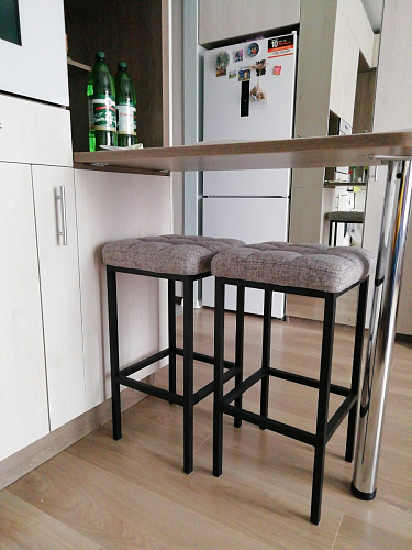 Барный стул Лофт линкольн белый / белый матовый фото покупателя 277