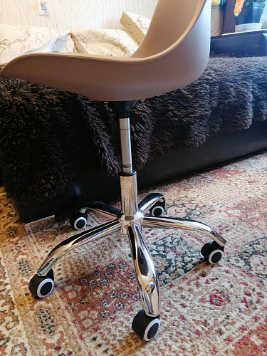 Компьютерное кресло Kolin с подушкой clear / white фото покупателя 555