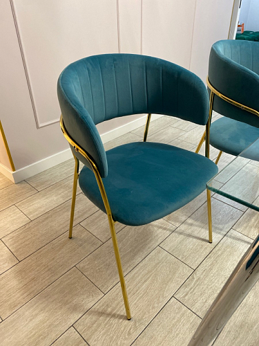 Стул на металлокаркасе Kamelia светло-фиолетовый / золотой фото покупателя 51