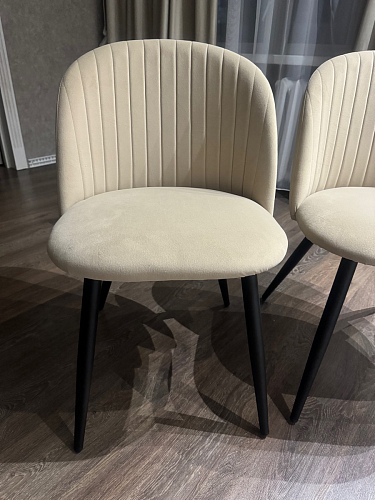 Стул на металлокаркасе Gabi 1 light blue / black / gold фото покупателя 578