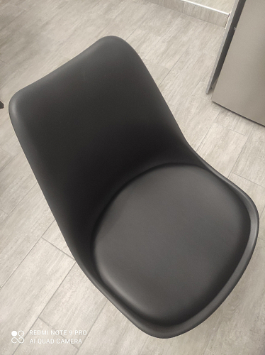 Деревянный стул Bonuss темно-серый / черное сидение / черный фото покупателя 99