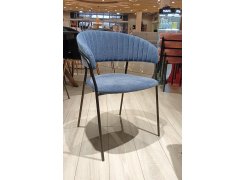 Кресло Turin велюр серый / черный из шоурума 11