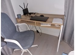 Письменный стол Леон Лофт бетон / черный матовый фото покупателя 42